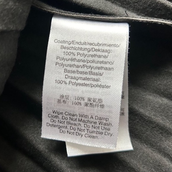 NWT DKNY Women's Faux Leather Pleated Pull-On Skirt Size M - Picture 4 of 5